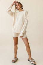 Denver Knit Lounge Shorts Cream